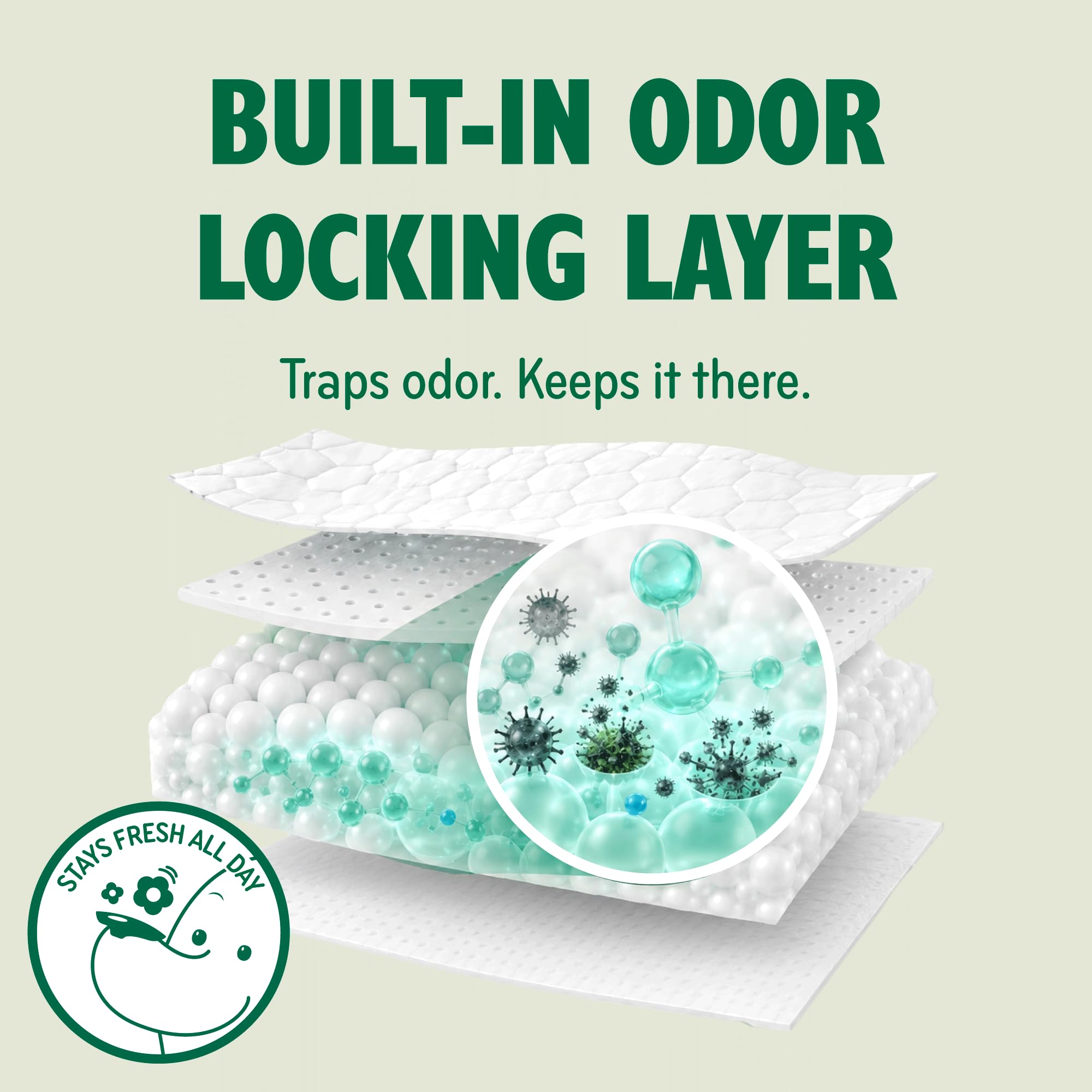 PAWPANG dog diaper liner odor locking layer